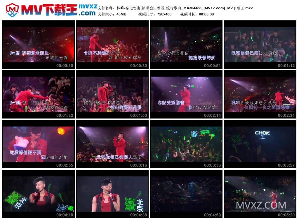 林峰-忘记伤害(演唱会)_粤语_流行歌曲_MA304488